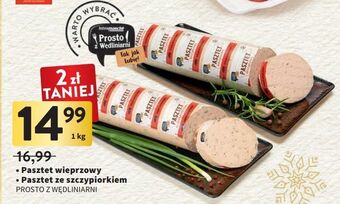 Intermarche Pasztet wieprzowy ze szczypiorkiem intermarche prosto z wędliniarni oferta