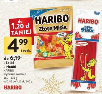 Intermarche Żelki truskawkowe haribo balla stixx oferta