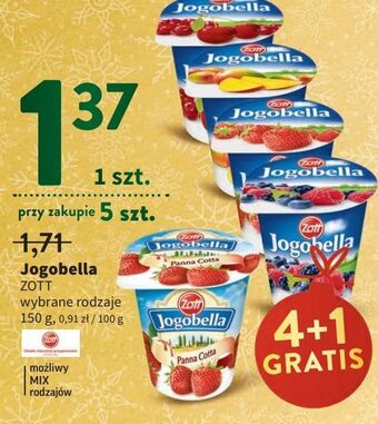 Intermarche Jogurt panna cotta z truskawką zott jogobella oferta