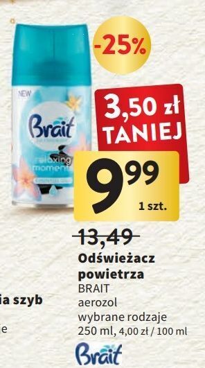 Intermarche Odświeżacz relaxing moments zapas brait 3 in 1 air care oferta