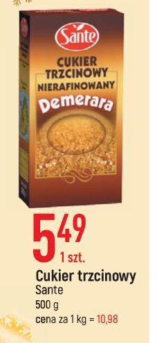 E.Leclerc Cukier trzcinowy demerara sante oferta