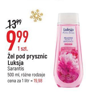 E.Leclerc Żel pod prysznic odprężające peonia i bergamotka luksja aroma senses oferta