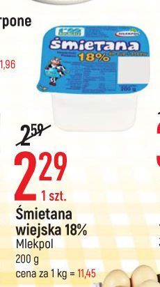 E.Leclerc Śmietana 18 % rolmlecz oferta