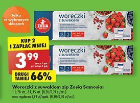 Biedronka Woreczki z zamkiem 1 l zosia samosia oferta