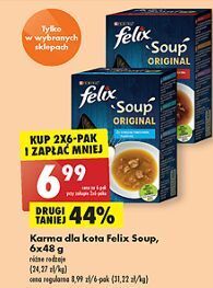 Biedronka Karma dla kota wołowina kurczak jagnięcina purina felix soup original oferta