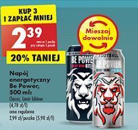 Biedronka Napój energetyczny classic be power oferta