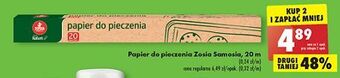 Biedronka Papier do pieczenia 20 m zosia samosia oferta
