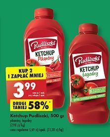 Biedronka Ketchup łagodny pudliszki oferta