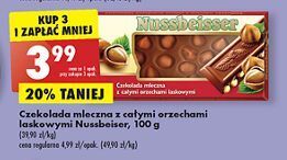 Biedronka Czekolada mleczna z całymi orzechami alpen gold nussbeisser oferta