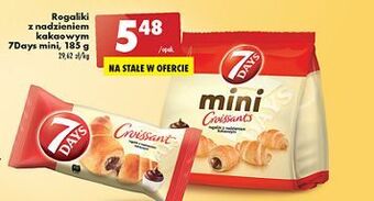 Biedronka Mini rogaliki z nadzieniem kakaowym 7 days oferta