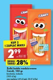 Biedronka Żelki kable truskawkowe candi (biedronka) oferta