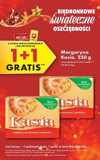 Biedronka Margaryna kasia oferta