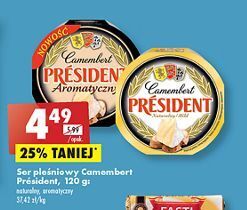Biedronka Ser camembert naturalny president oferta