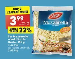 Biedronka Ser mozzarella tarta sottile gusto oferta