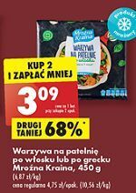 Biedronka Warzywa na patelnię po grecku mroźna kraina oferta