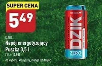 Napój energetyczny zero kalorii wk dzik