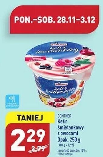ALDI Kefir kremowy z owocami ogrodowymi sontner oferta