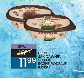 Wafelek Lody koral oferta