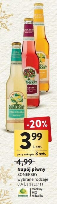Intermarche Piwo somersby blackberry oferta