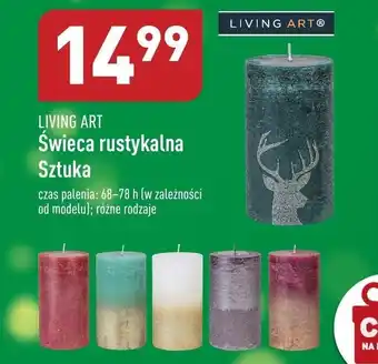 ALDI Living Art świeca rustykalna oferta