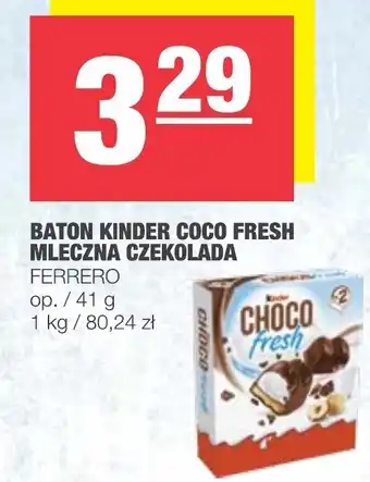 Spar Baton Kinder Coco Fresh mleczna czekolada 41g oferta