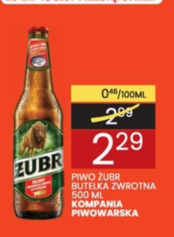 Wafelek Kompania Piwowarska Piwo Żubr butelka zwrotna 500ml oferta
