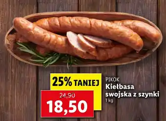 Lidl Kiełbasa swojska z szynki 1kg oferta