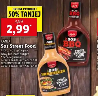 Lidl Sos Street Food Kania 410-465g oferta