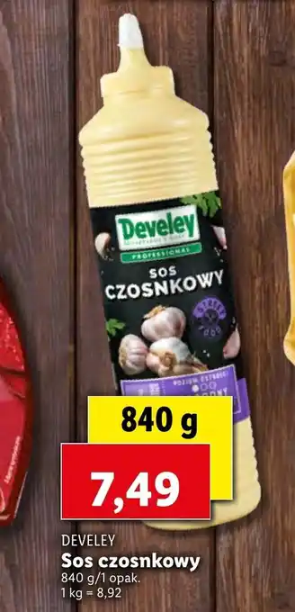 Lidl Sos czosnkowy Develey 840g oferta