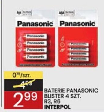 Interpol Baterie Panasonic blister 4szt. R3, R6