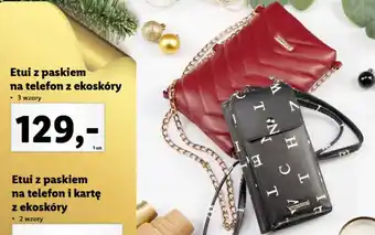 Lidl Etui z paskiem na telefon z ekoskóry 3 wzory oferta