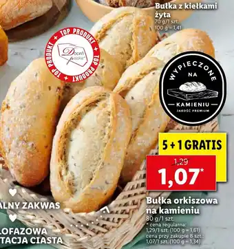 Lidl Bułka orkiszowa na kamieniu 80g/1szt. oferta