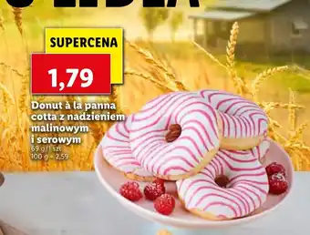 Lidl Donut a la panna cotta z nadzieniem malinowym i serowym oferta