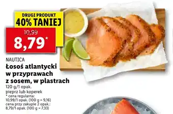 Lidl Łosoś atlantycki w przyprawach z sosem w plastrach 120g oferta