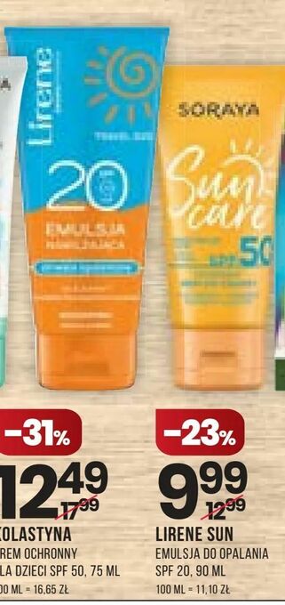 Drogerie Natura Lirene sun oferta