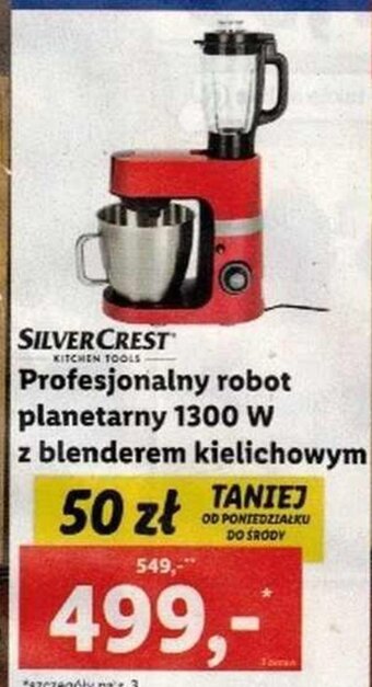 Lidl SilverCrest Profesjonalny robot planetarny 1300W z blenderem kielichowym oferta