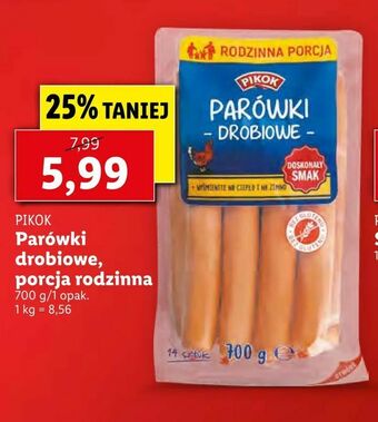 Lidl Parówki drobiowe, porcja rodzinna oferta