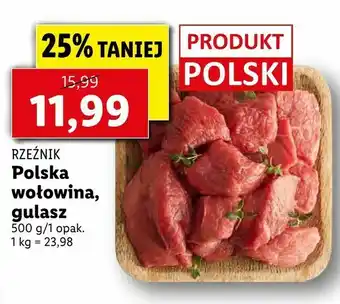 Lidl Polska wołowina, gulasz oferta