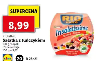 Lidl Sałatka z tuńczykiem 160g oferta