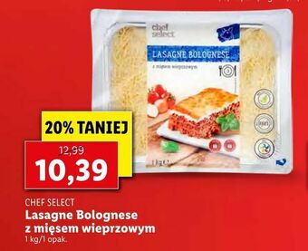 Lidl Lasagne Bolognese z mięsem wieprzowym oferta