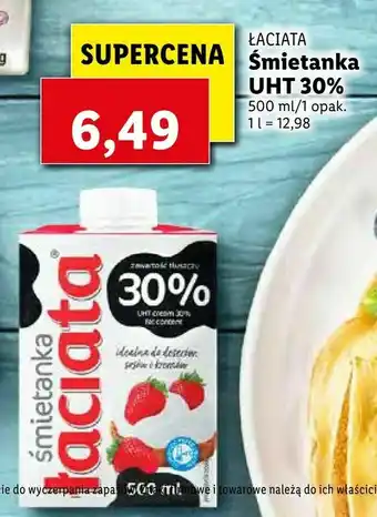 Lidl Śmietanka UHT 30% oferta