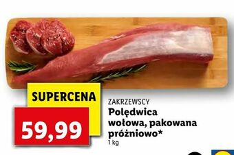 Lidl Polędwica wołowa, pakowana próżniowo oferta