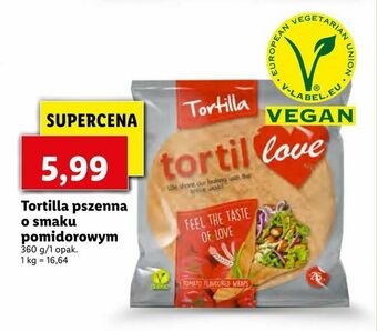 Lidl Tortilla pszenna o smaku pomidorowym oferta