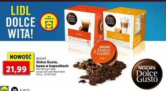 Lidl Dolce Gusto, kawa w kapsułkach oferta