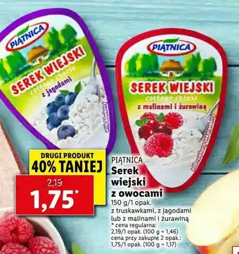Lidl Serek wiejski z owocami oferta