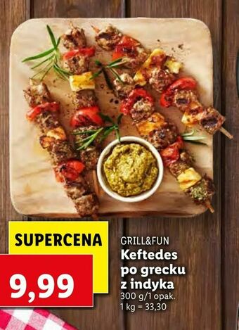 Lidl Keftedes po grecku z indyka oferta