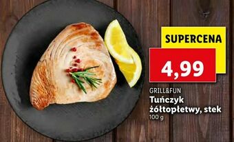 Lidl Tuńczyk żółtopłetwy, stek oferta