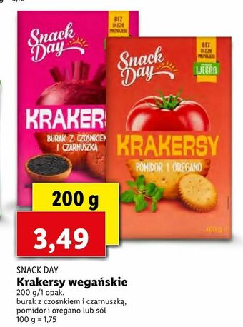 Lidl Krakersy wegańskie oferta