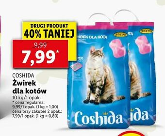 Lidl Żwirek dla kotów oferta