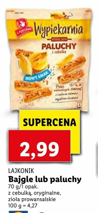 Lidl Bajgle lub paluchy oferta
